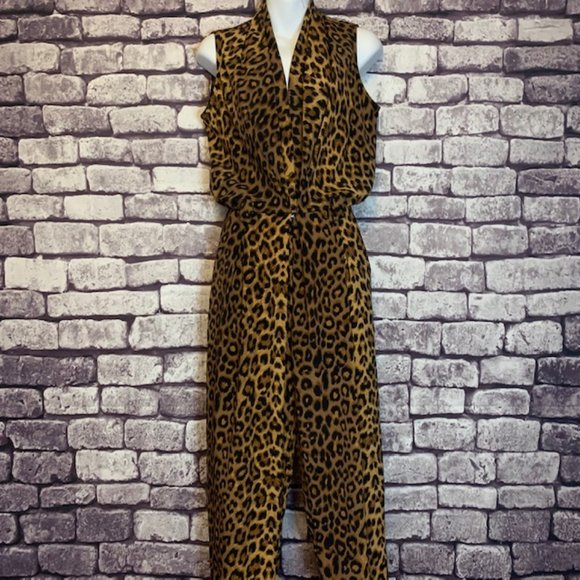 Studio I Pants - Studio I Vintage Animal Print Jumpsuit Size 8